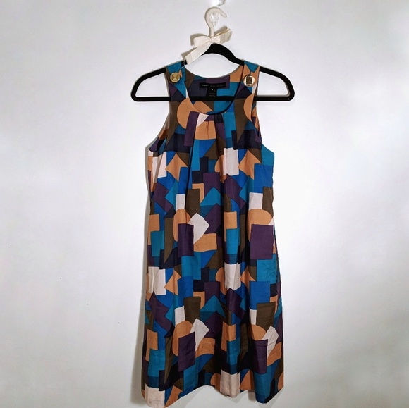 MARC BY MARC JACOBS Geo Print Shift Dress - Picture 1 of 7